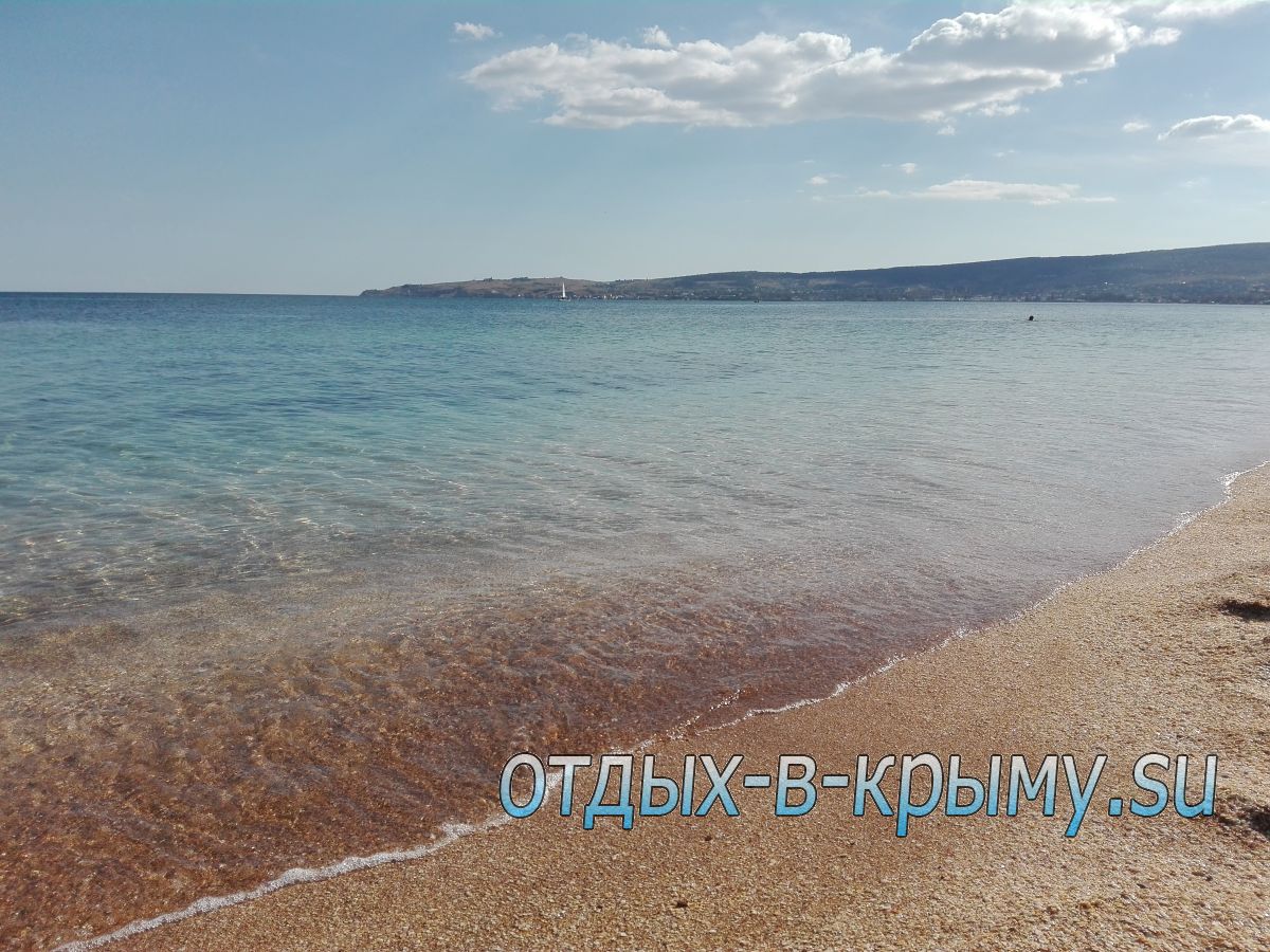 Крым Феодосия пляж жемчужный